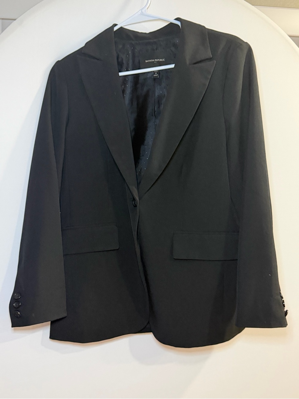 Banana Republic Black Single-Button Blazer